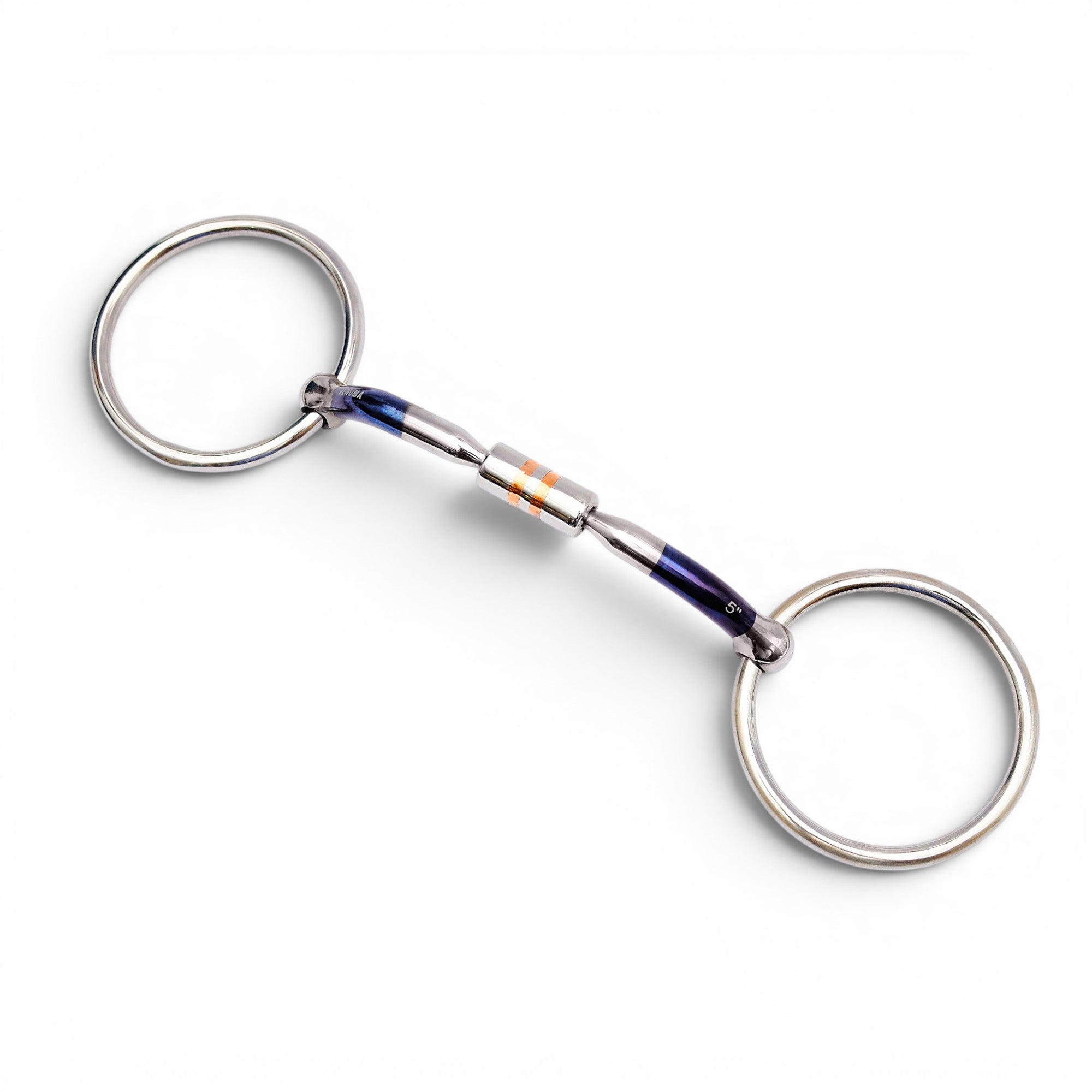 LOOSE RING HIGH PORT HARMONY ROLLER SWEET IRON SNAFFLE